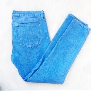 J. Crew Toothpick Jean in Garment Printed Floral